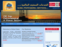 Tablet Screenshot of global-qatar.com
